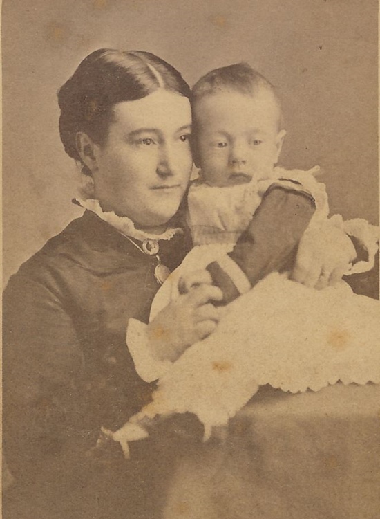 Mary Eleanor Hill with baby Harold Edward Hill