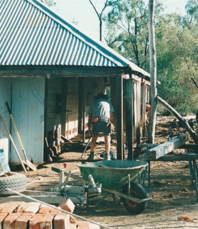 Looking north from south east corner of the homestead March 2003